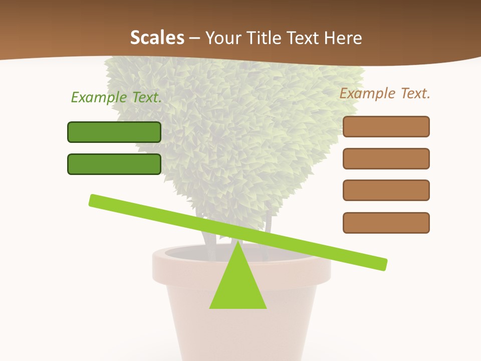 Grass White Symbol PowerPoint Template