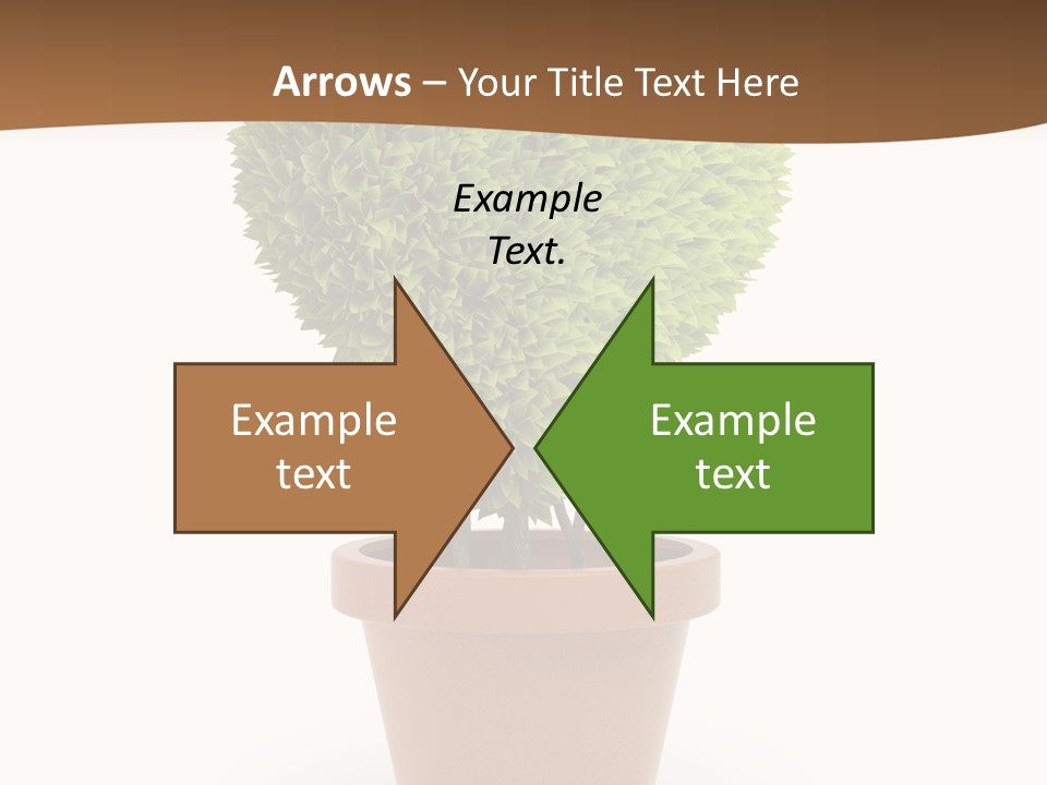 Grass White Symbol PowerPoint Template