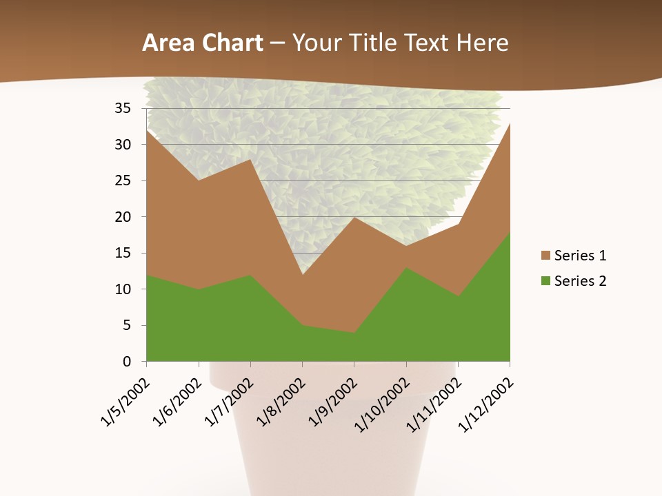 Grass White Symbol PowerPoint Template