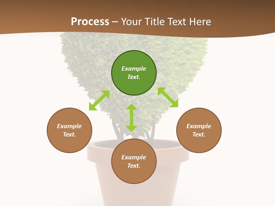 Grass White Symbol PowerPoint Template