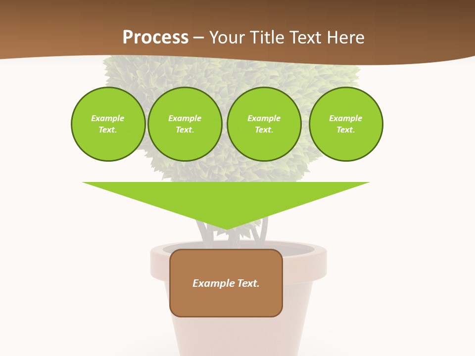 Grass White Symbol PowerPoint Template