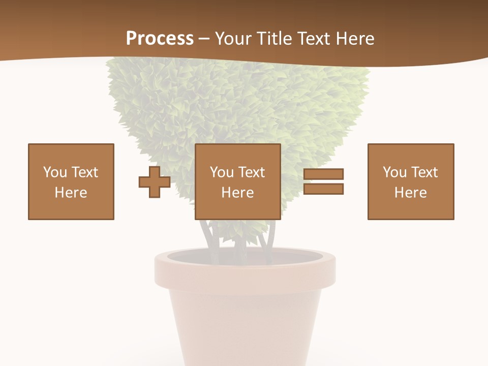 Grass White Symbol PowerPoint Template