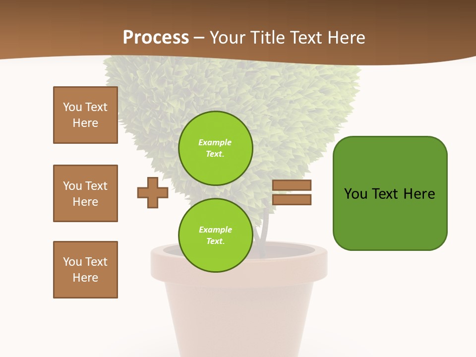 Grass White Symbol PowerPoint Template