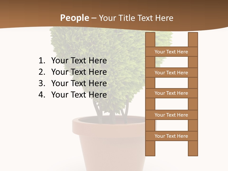 Grass White Symbol PowerPoint Template