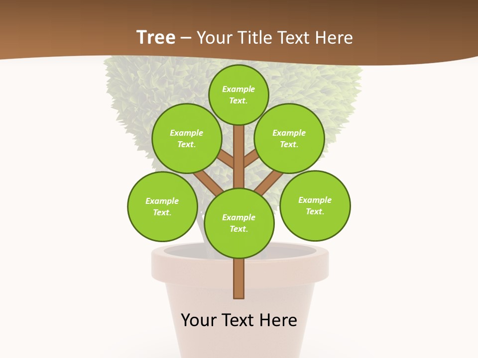 Grass White Symbol PowerPoint Template