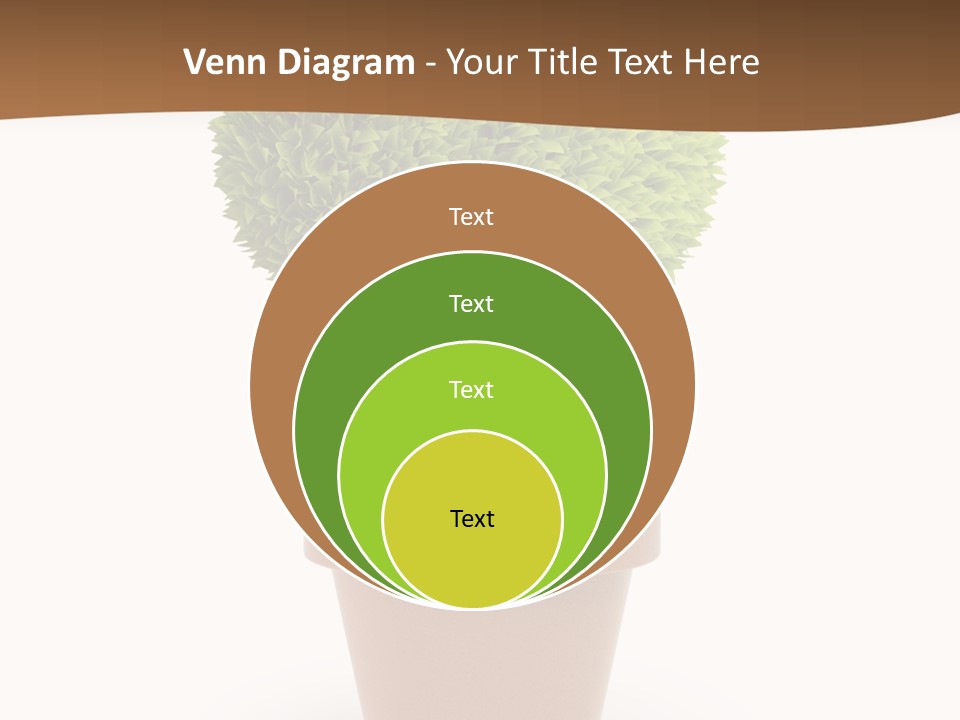 Grass White Symbol PowerPoint Template