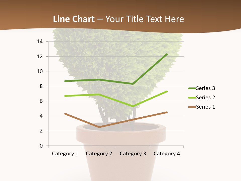 Grass White Symbol PowerPoint Template