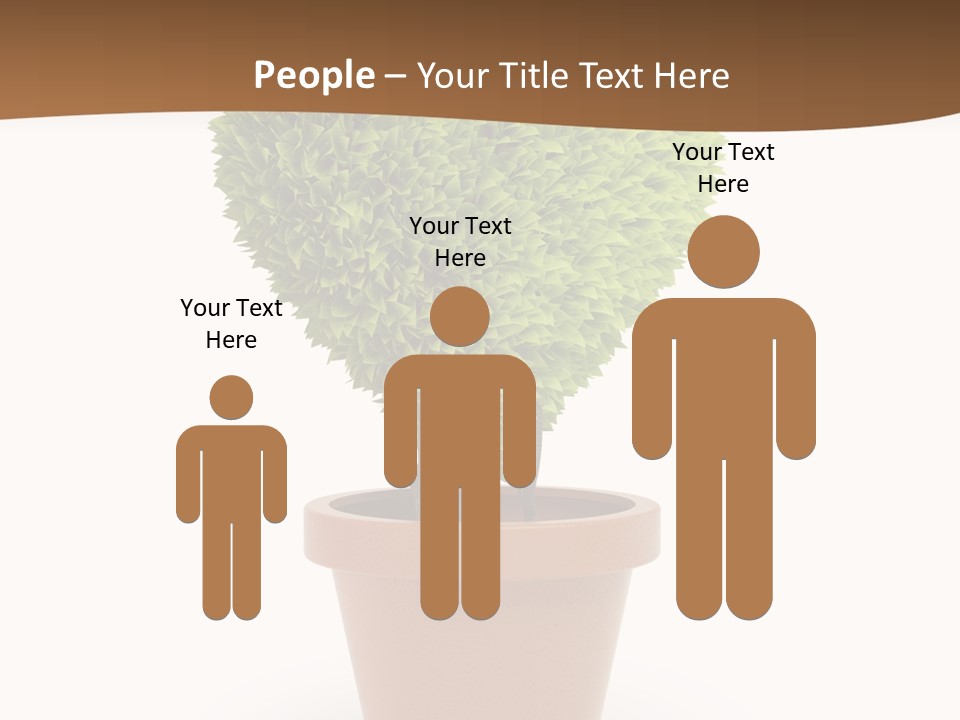 Grass White Symbol PowerPoint Template