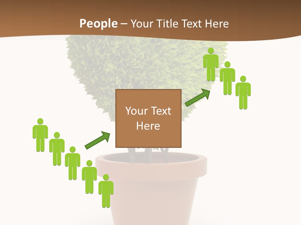 Grass White Symbol PowerPoint Template