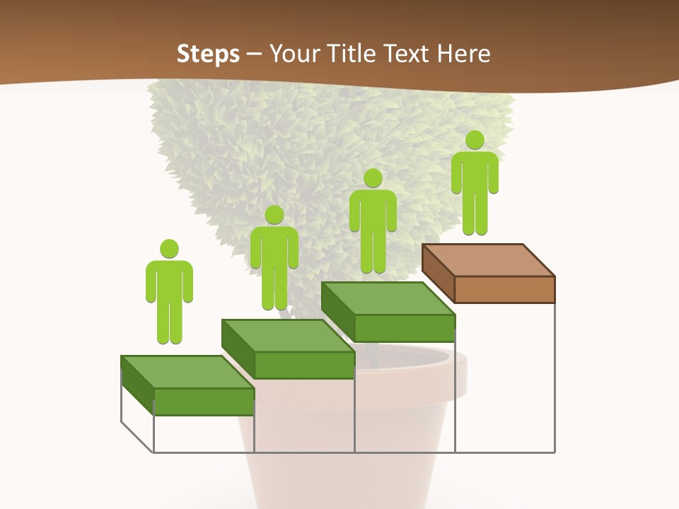 Grass White Symbol PowerPoint Template