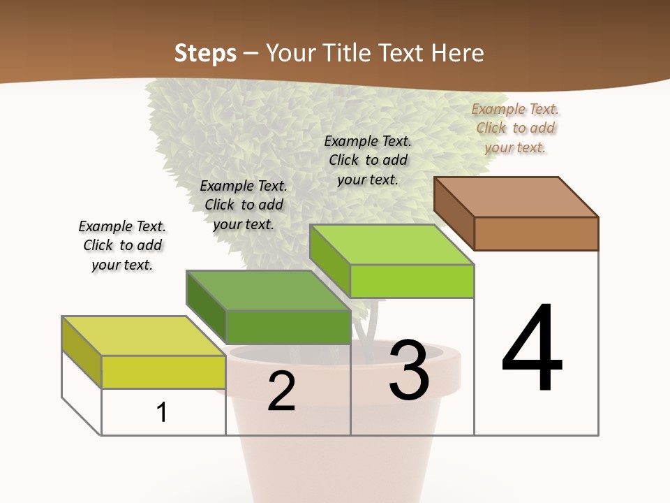 Grass White Symbol PowerPoint Template