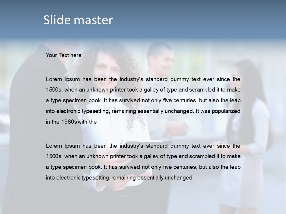 Job Smiling Women PowerPoint Template