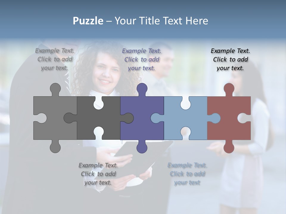 Job Smiling Women PowerPoint Template
