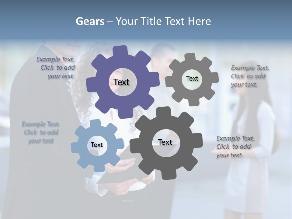 Job Smiling Women PowerPoint Template