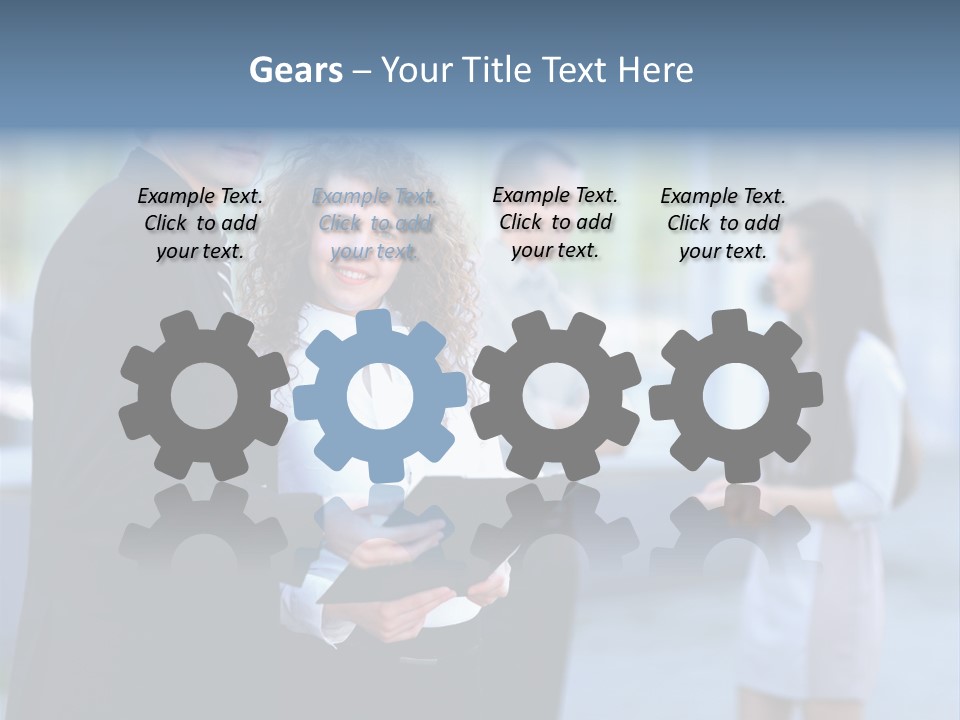 Job Smiling Women PowerPoint Template