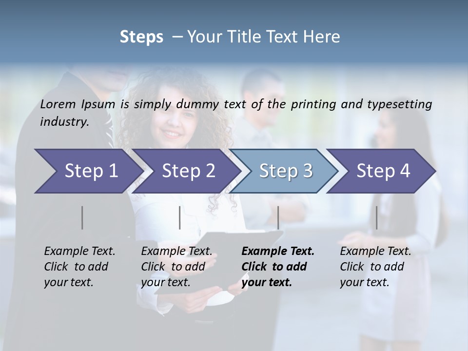 Job Smiling Women PowerPoint Template