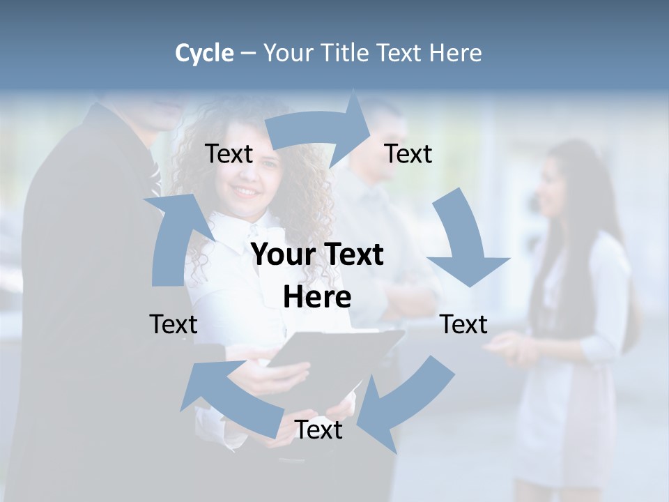 Job Smiling Women PowerPoint Template