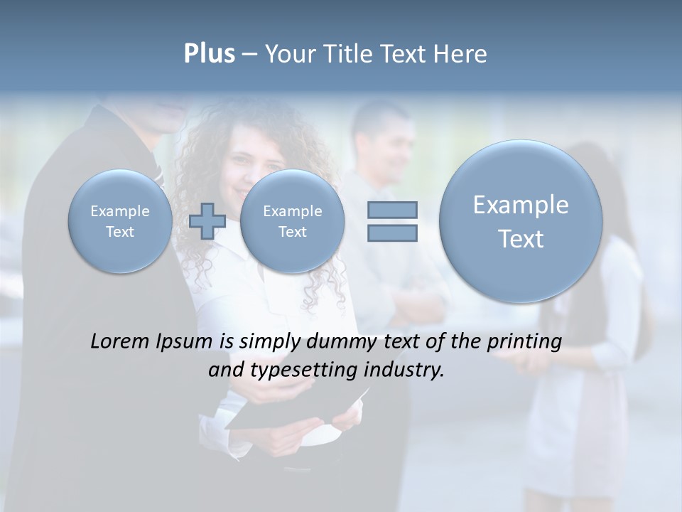 Job Smiling Women PowerPoint Template