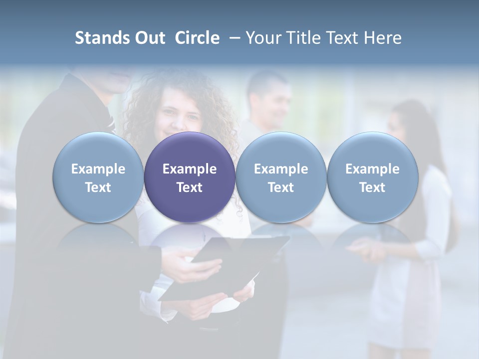 Job Smiling Women PowerPoint Template