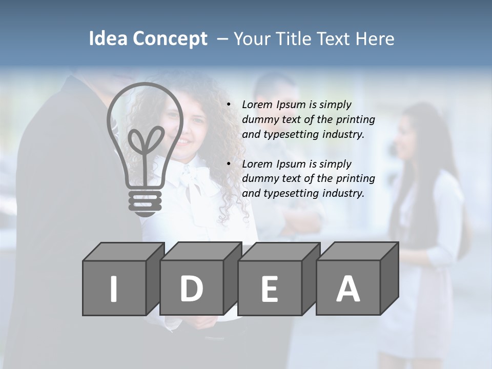 Job Smiling Women PowerPoint Template