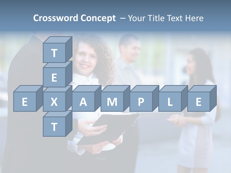 Job Smiling Women PowerPoint Template