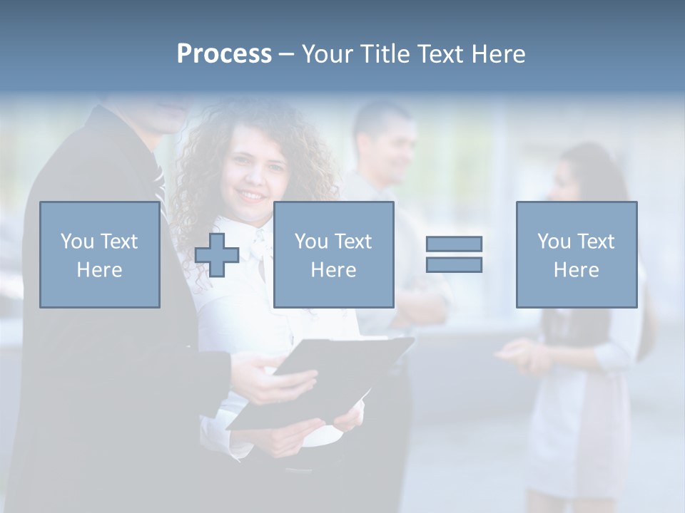 Job Smiling Women PowerPoint Template