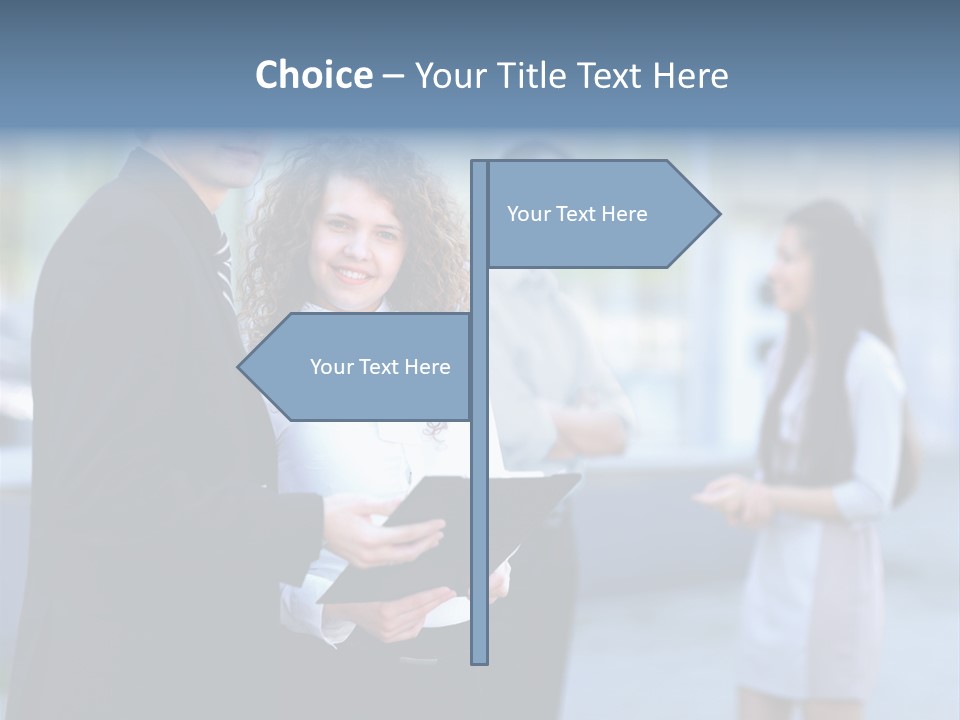 Job Smiling Women PowerPoint Template