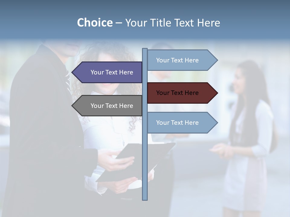 Job Smiling Women PowerPoint Template