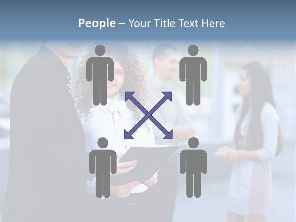 Job Smiling Women PowerPoint Template