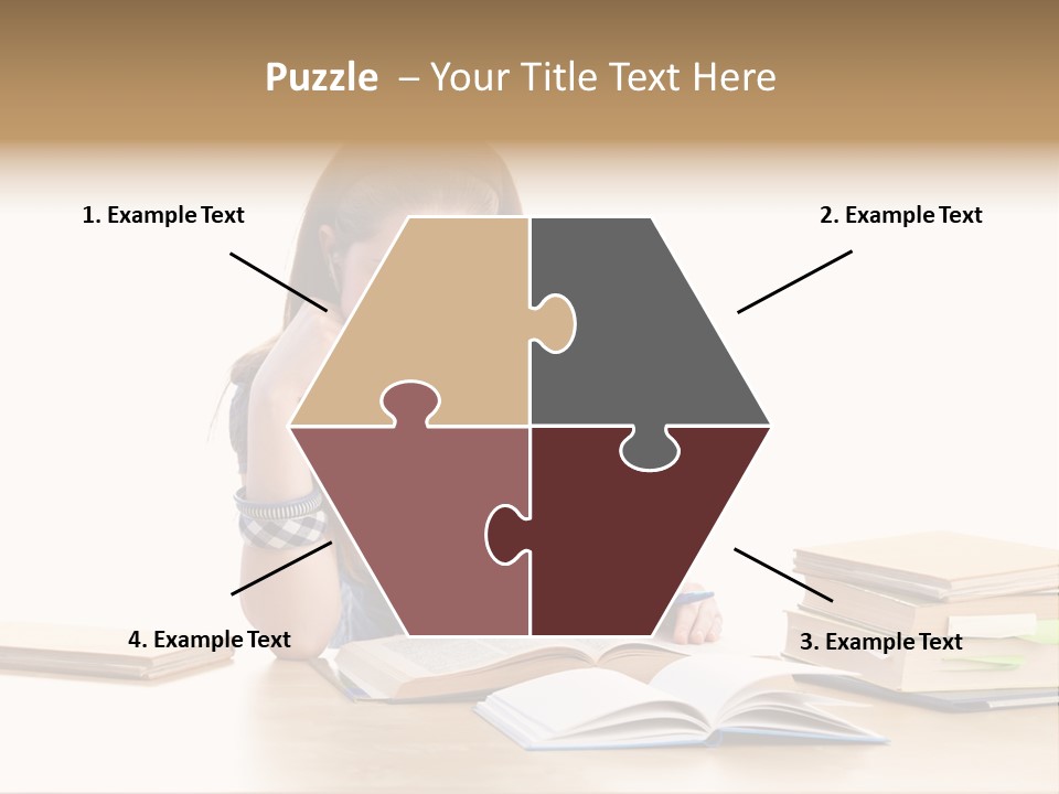 Girl Pretty Alone PowerPoint Template