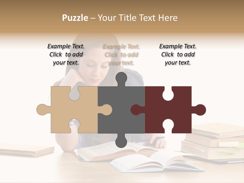 Girl Pretty Alone PowerPoint Template