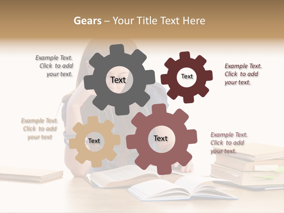 Girl Pretty Alone PowerPoint Template