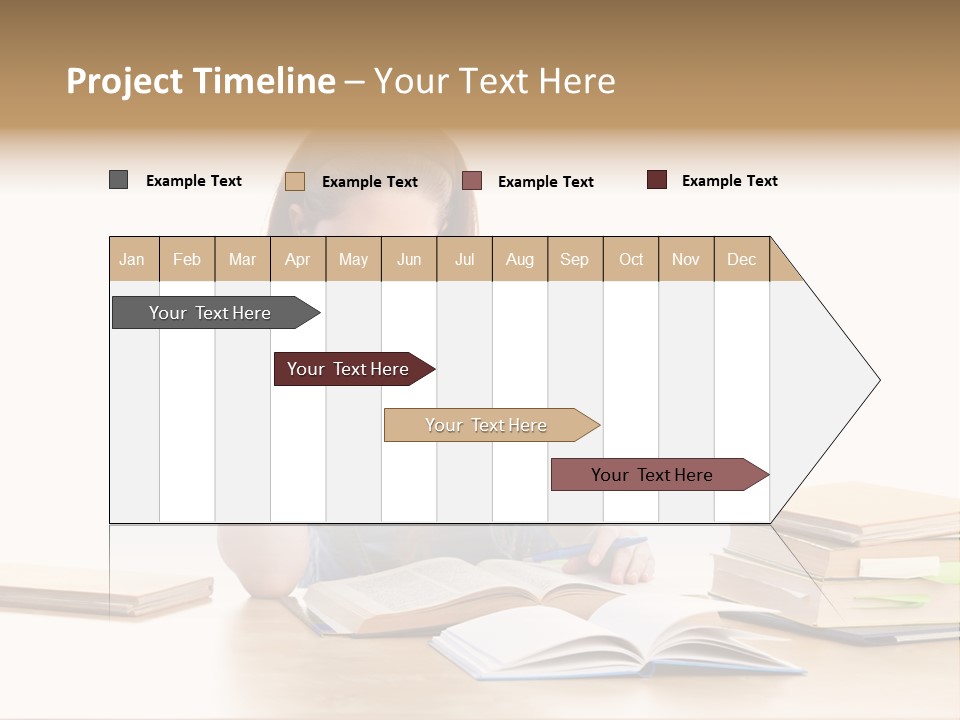 Girl Pretty Alone PowerPoint Template