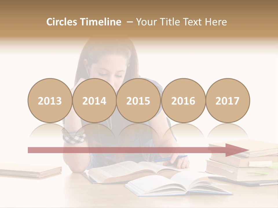 Girl Pretty Alone PowerPoint Template