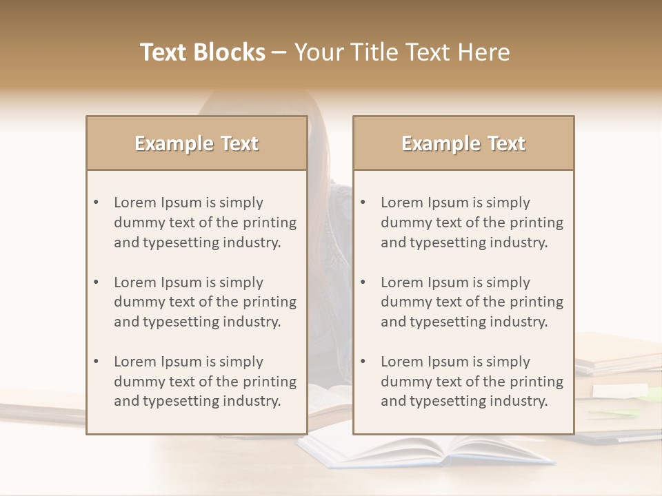 Girl Pretty Alone PowerPoint Template