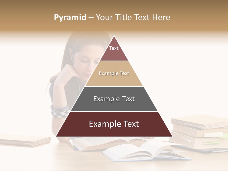 Girl Pretty Alone PowerPoint Template