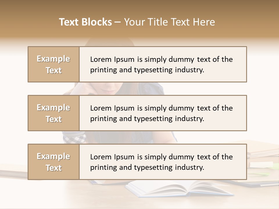 Girl Pretty Alone PowerPoint Template