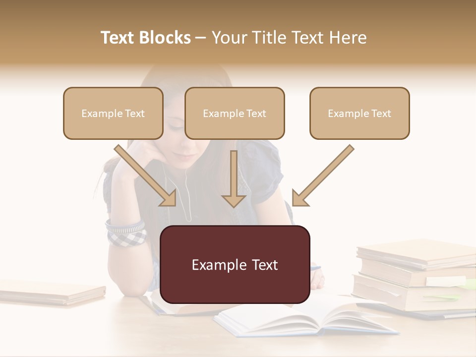 Girl Pretty Alone PowerPoint Template