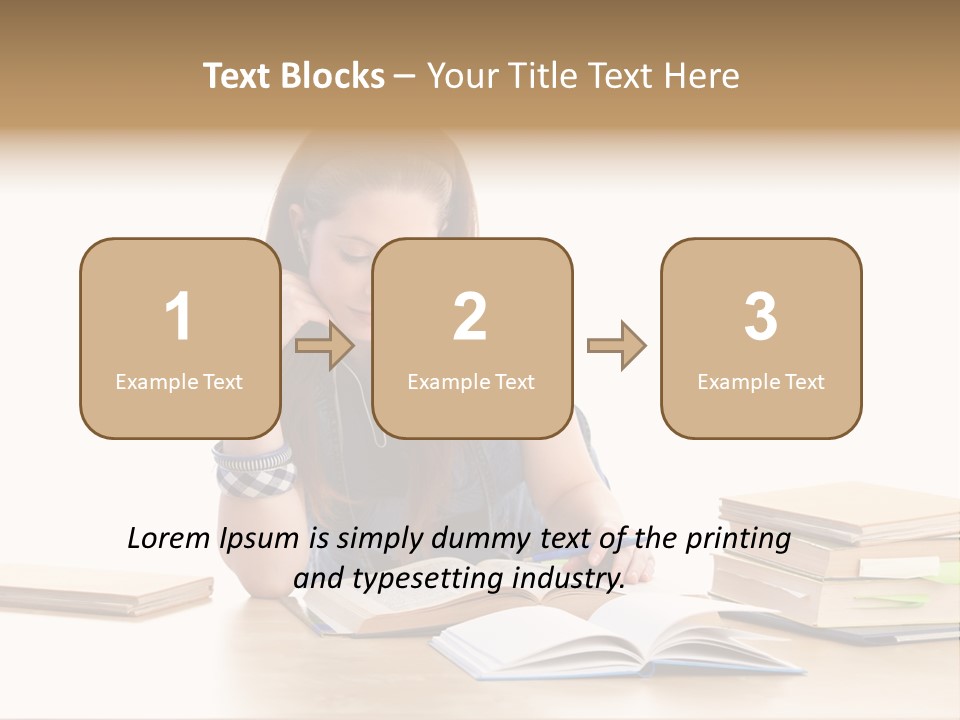 Girl Pretty Alone PowerPoint Template