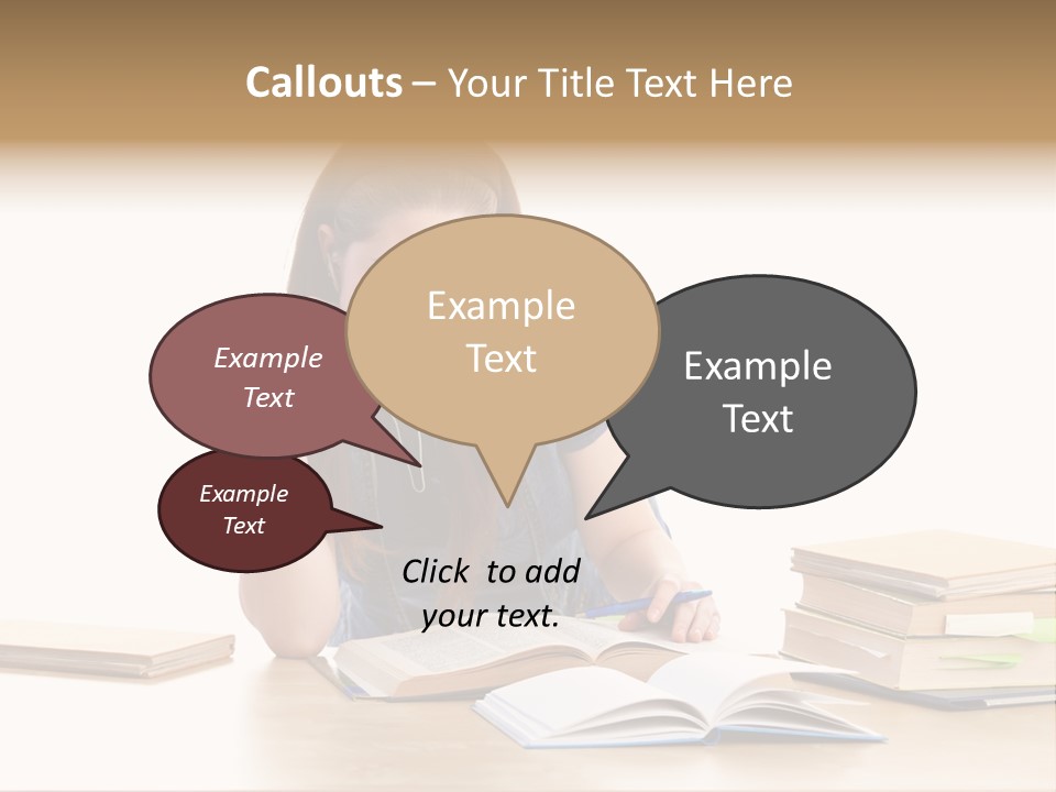 Girl Pretty Alone PowerPoint Template