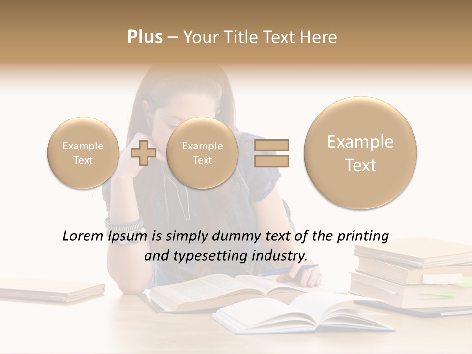 Girl Pretty Alone PowerPoint Template