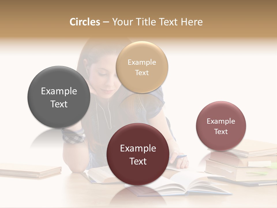 Girl Pretty Alone PowerPoint Template