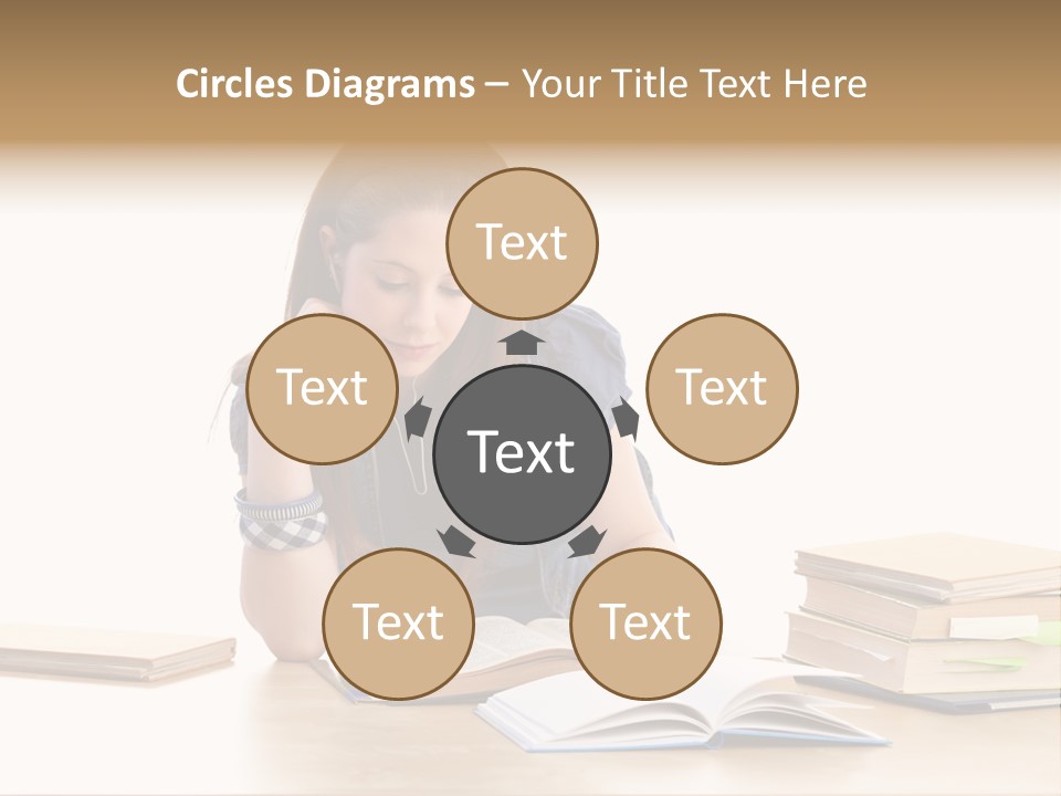 Girl Pretty Alone PowerPoint Template