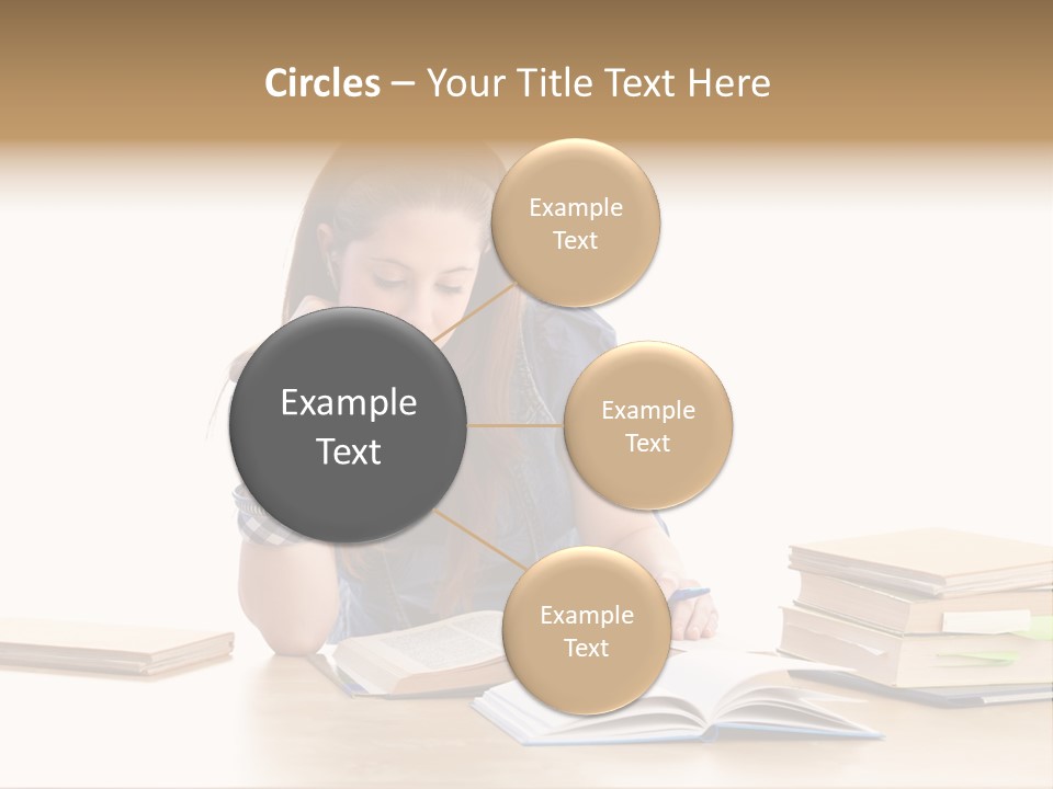 Girl Pretty Alone PowerPoint Template