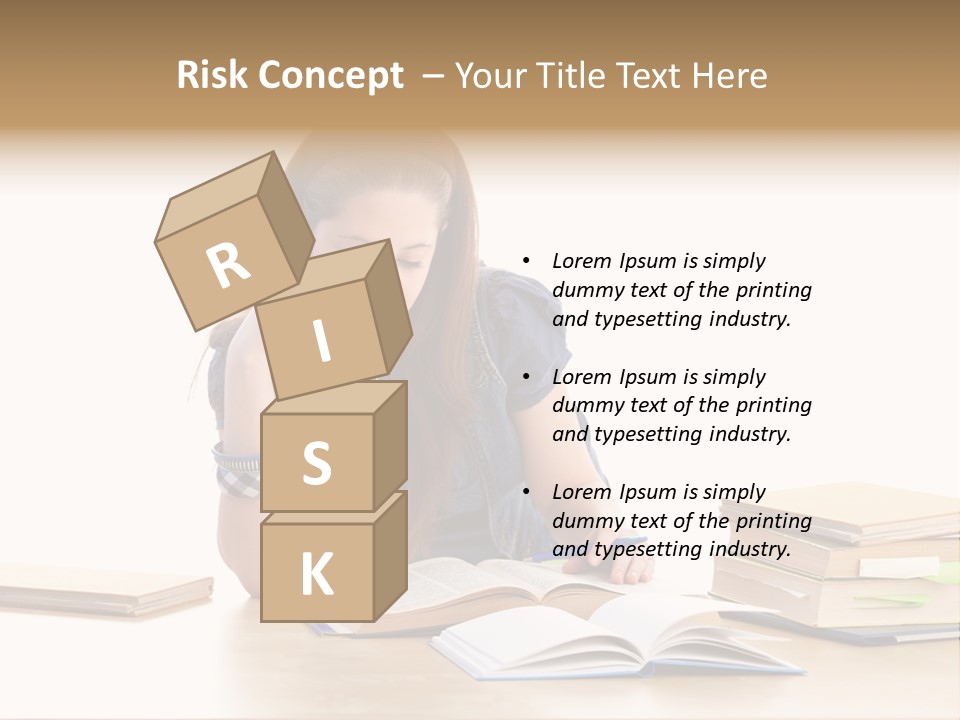 Girl Pretty Alone PowerPoint Template