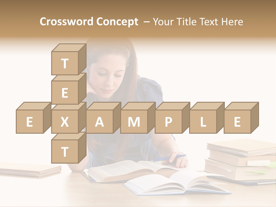 Girl Pretty Alone PowerPoint Template