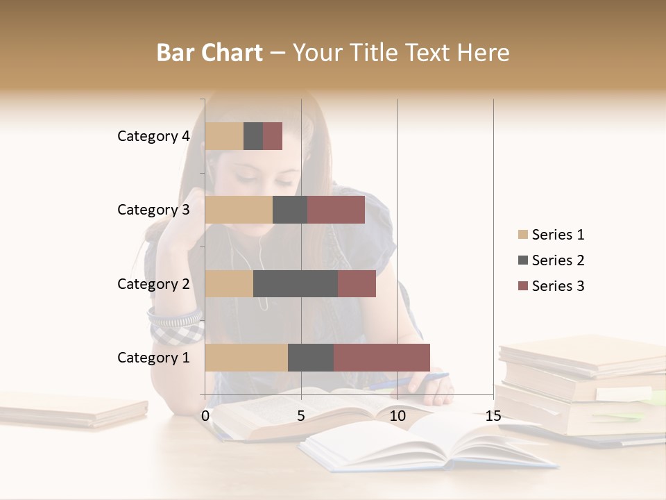 Girl Pretty Alone PowerPoint Template