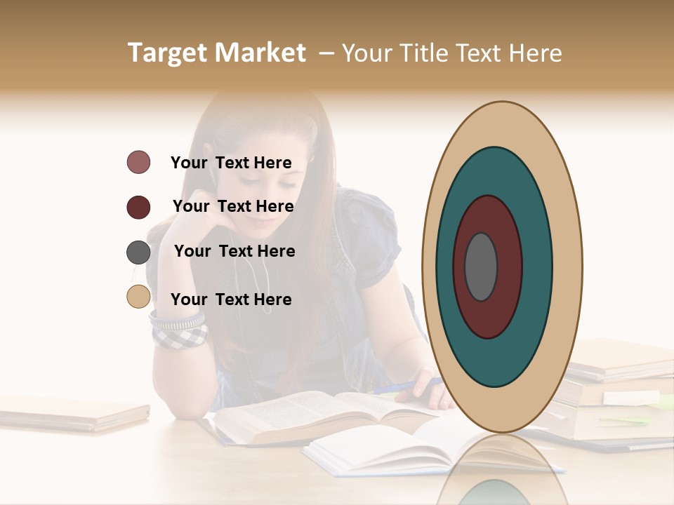 Girl Pretty Alone PowerPoint Template