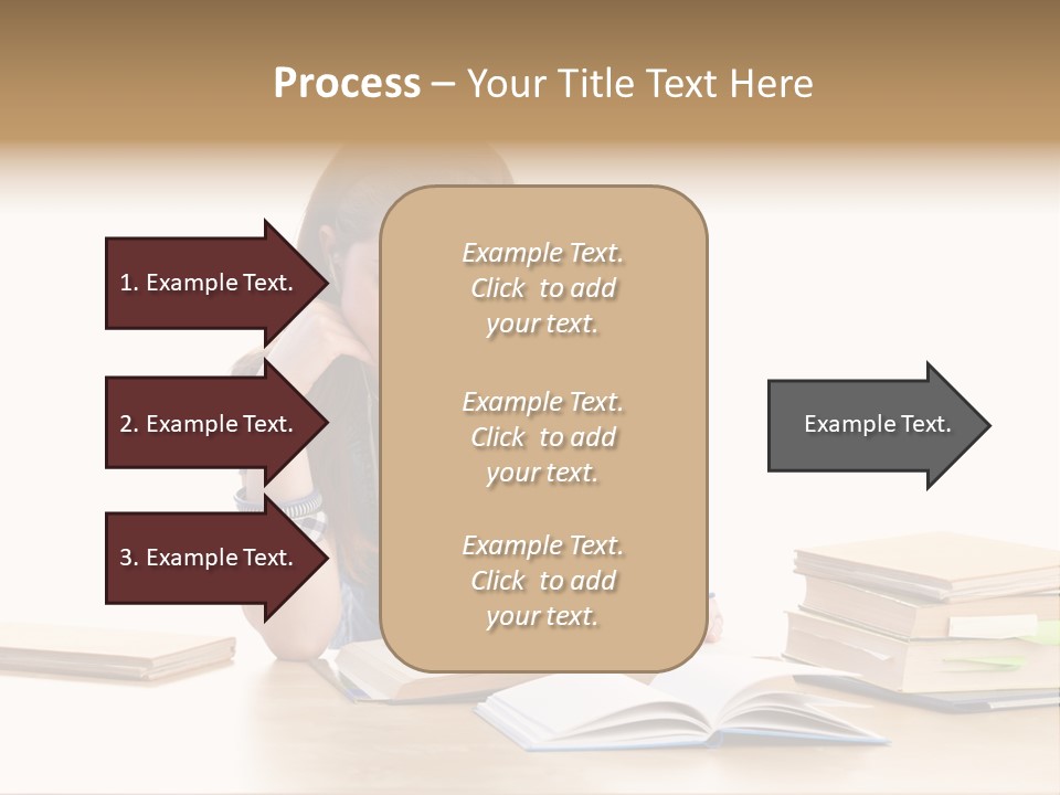 Girl Pretty Alone PowerPoint Template