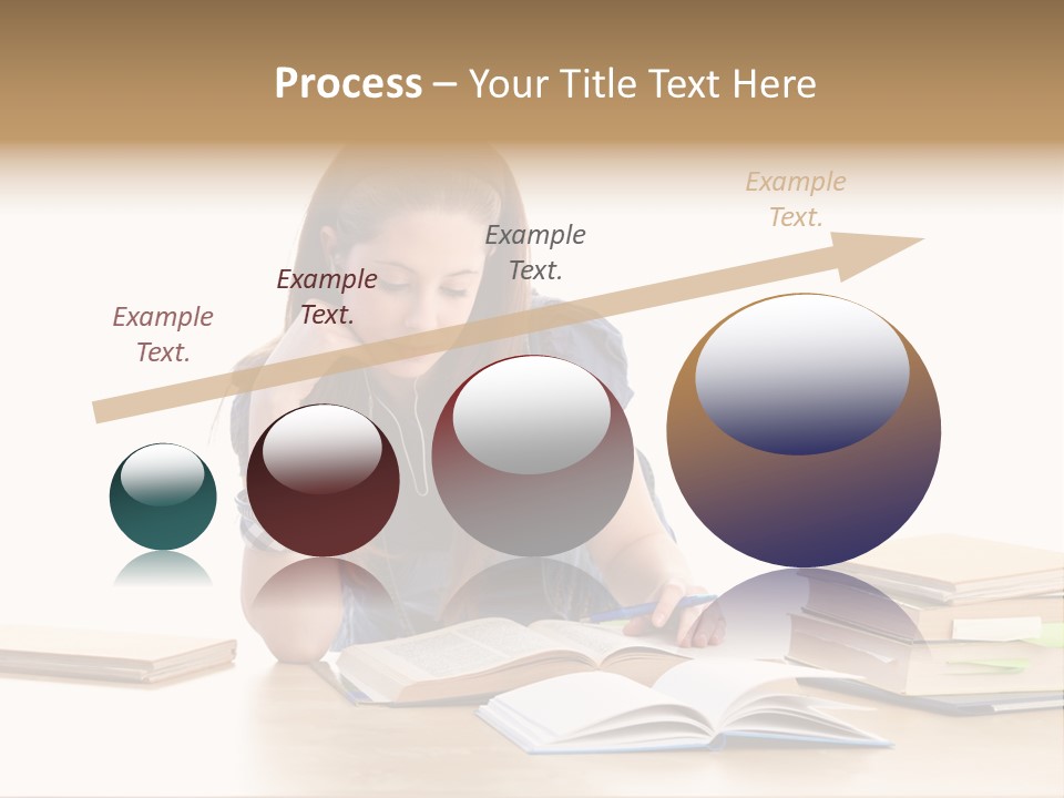 Girl Pretty Alone PowerPoint Template